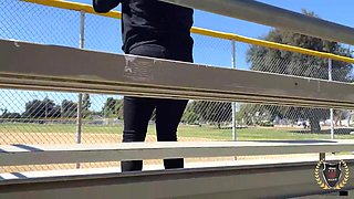 Yolanda Yamz Rome Major Bodacious Dark-haired COUGAR Park Plumbing Outdoor!