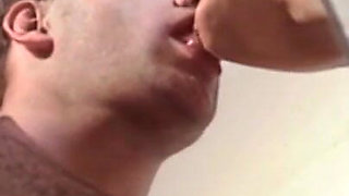 He Follows Her, and When He Catches up to Her, He Fucks Her Hairy Pussy and Her Ass.
