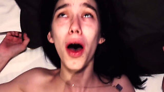 19yr Slim Katie Creampie Fill Orgasm Fuck in a Hotel