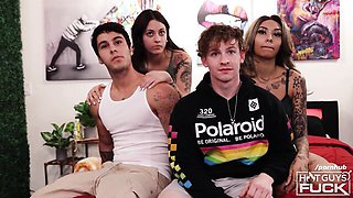 Hot Guys Fuck featuring Melody Foxx's busty xxx