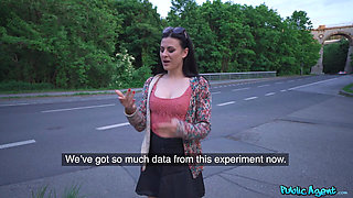Public Agent - Dark-haired Beauty Billie Star Sucks Dick for Cash