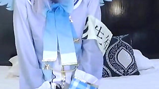 Squirting Cosplay Lover. Newcomer Enjoys Naughty Squirting Masturbation