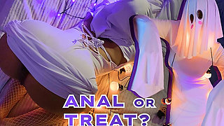 Fucked a Sexy Ghost in the Ass on Halloween - Aria Fleur