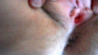 rubbing wife's clit playing and spreading for cum