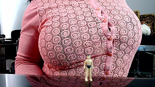 Macro Man Giant Breast Comparison - Ebony Giantess Mael