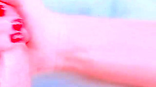 Hot Oily Handjob with Big Cumshot