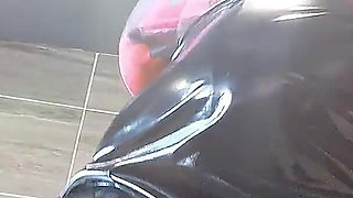 Purple Nylon Ass Worship