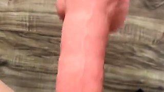 Black slut close up toy double