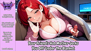 Your Friend's Hot Step-Mother JERKS YOU OFF Under The Blanket - Erotic Audio Roleplay