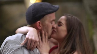 Tittied whore and her fucker have fun in the fresh air