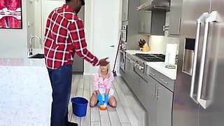 18yo maid Chloe Temple fucking boss BBC after blowjob