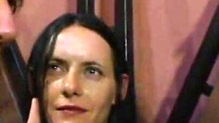 Humiliating pussy fingering threesome