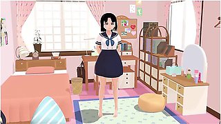 Car Toon And Hentai Anime - Mia Anime High Shool Girl Gravure In Her Rooms.a Sailor School Uniform