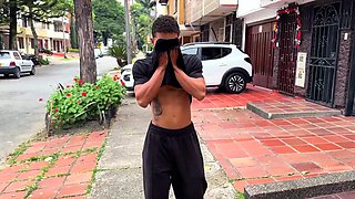 Chiseled Latino Muscle Stud Gets Oiled and Worshipped