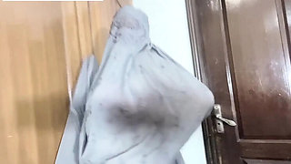 Pathan Girl Naked in Shower - Big Natural Tits Masturbation Solo
