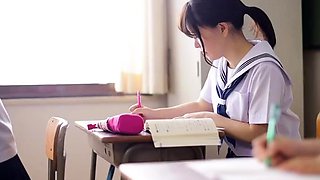 Asian japanese plays with anal toys