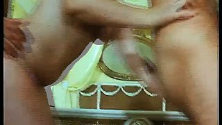 Bearded retro man enjoys a hairy pussy