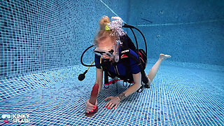 Underwater Scuba Foot Job