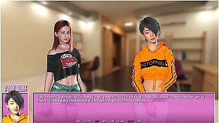 Summer In The City 2 Lesbian Visual Novel Gameplay [hd]