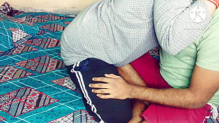 desi stepsis took her stepbro room for a night where he want to sleep with hot teen stepsister in Hindi