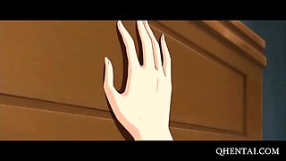 Hentai school sweetie fucked on her desk