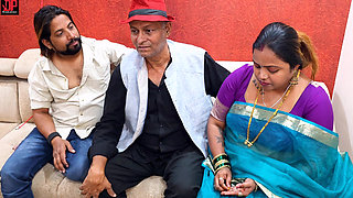 Indian Asian Stepfather Stepdaughter and Youngson Threesome Hardcore Indian Style Fucking Video