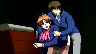 Incendiary redhead hentai honey getting fucked by a horny