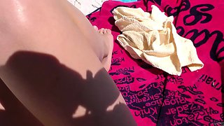 Public Beach Lesbian Oral Sex with Tattooed Babes