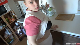 Fucking with big ass Chubby in the Kitchen