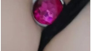 A Teacher With A Plug In Her Ass Cuming, Spasming Pussy