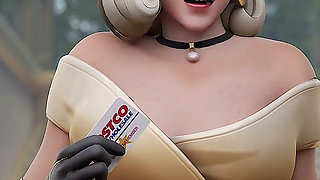 Mercy Out of Money Services Two Bbcs - 3D Overwatch Interracial Porn
