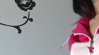 Sexy brunette teen is riding guy's cock at casting