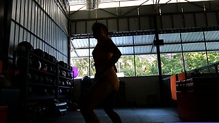 Muay Thai hottie fucked after training