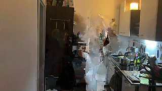 Kitchen Fetish Squirting Madness - Mature Sluts Drenched Everywhere