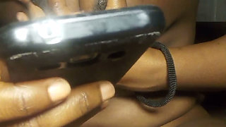 A girl trying masterbation