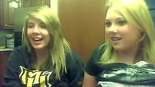 friends showing tits together on webcam