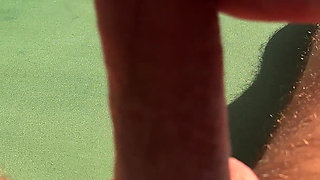 Hot Babe Gives Fast and Sloppy Handjob on the Terrace Over the Ocean