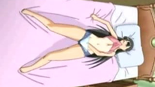Anime Girl Fingering On Bed
