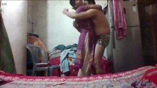 Busty Indian MILF Gets Fucked Hard by Neighbor While Husband Watches