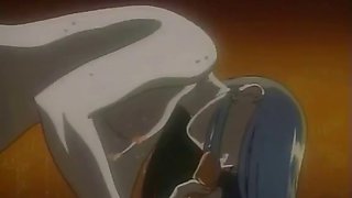 Romantic fucking session of hentai couple