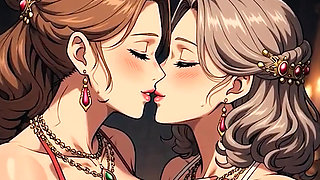 Kissing Orgasm of Mature Women, AI Generated Cartoon content, Uncensored video of 18 Year old Anime Girl