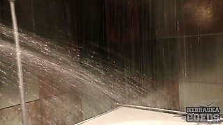 Late Night Drunken Workout Video With Dp Double Pussy Penetration And Gaping - NebraskaCoeds