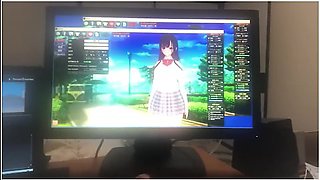 [hentai Game Koikatsu!] Big Tits High School Girl Chizuru Is Rubbed With Her Boobs. And Sex. Anime