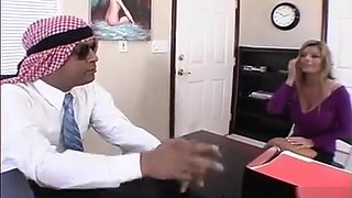 Sexy Busty Blonde American Wife & Secretary, Get's Fucked By Dirty Arab!