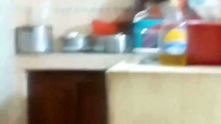 Maid Fucked When She Washes the Dishes