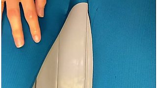 Pee Herself Next To A Closed Toilet! Took Off Leggings And Let Out A Hot Stream From Pussy!
