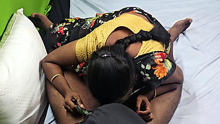 Shy Tamil Housewife Doing Hot Blowjob to His Husband Friend