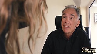 Rebecca Volpetti - Teen 18+ Pussy Is Better Than Viagra Pill And Makes Older Boss Horny At The Office