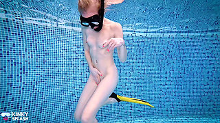Lucy's Naked Scuba Wank Underwater Orgasm