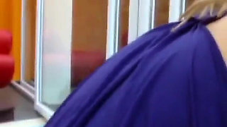 Busty blonde Carina has a wet pussy and she knows how to please with cock